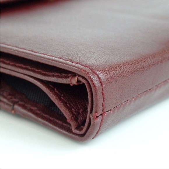 Christian Dior Burgundy Leather Wallet - Picture 5 of 10